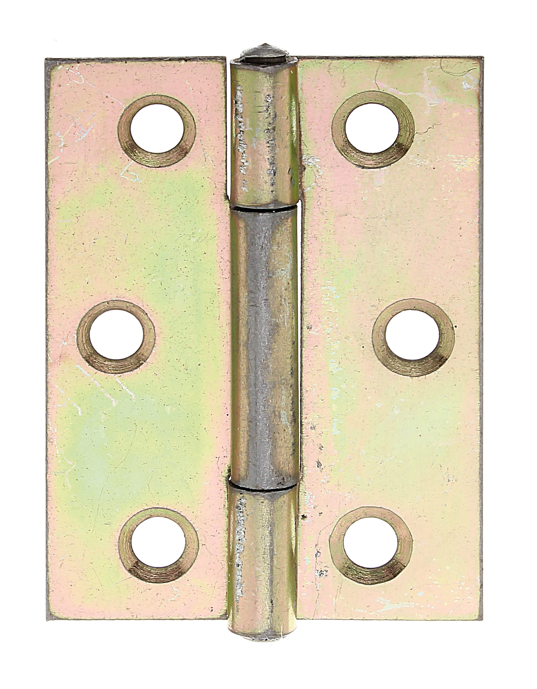 Scharnier Alberts 345884 – halbbreit, galvanisch gelb verzinkt, 51 × 37 mm