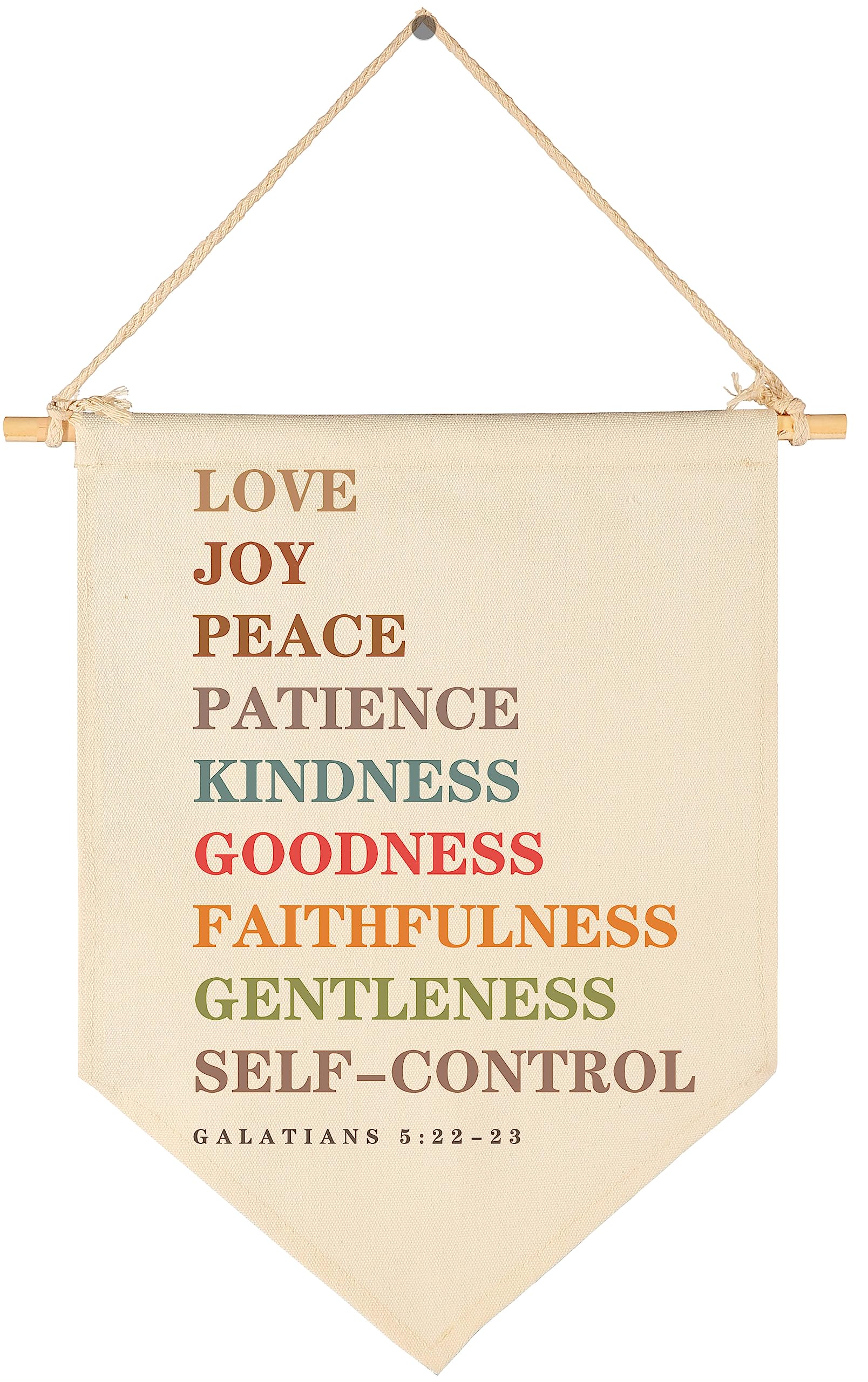 Love Joy Peace Patience-Bible Verse Decor-Scripture Flag Sign Gift for Boys Girls Kids Baby Newborn -Banner Pennant Wall Art Gift for Nursery Baby Room Playroom Bedroom -New Home Christmas Gift