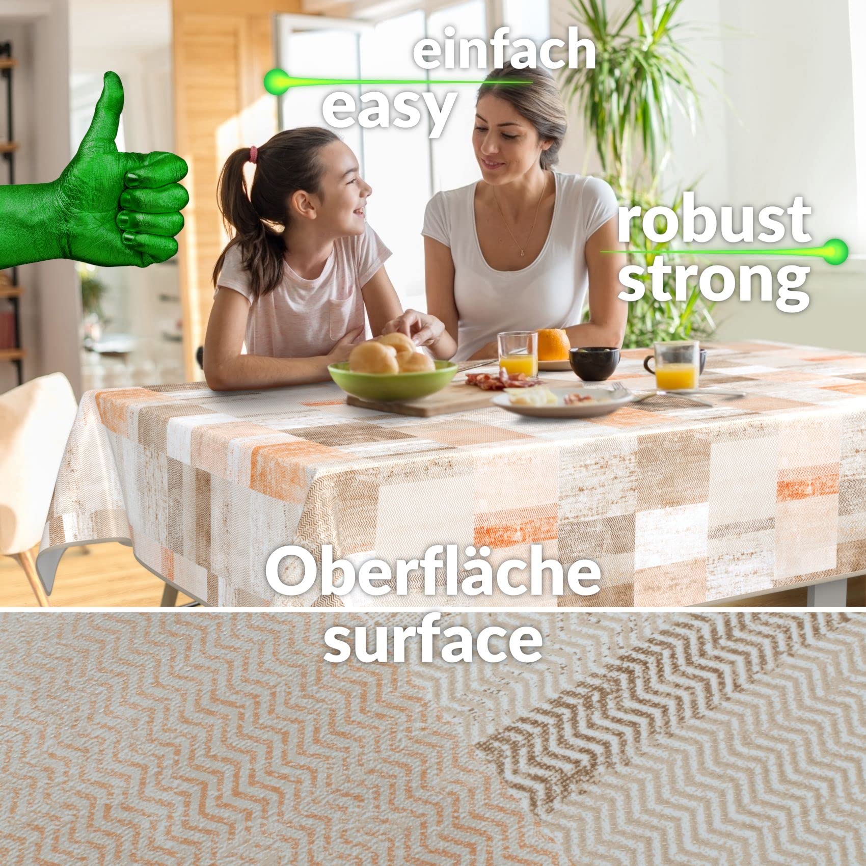 Nappe En Toile Cirée Lavable - En Plastique - Lisse - 140 X 140 Cm - Avec Ourlet Patchwork - Cœurs - Rose/gris