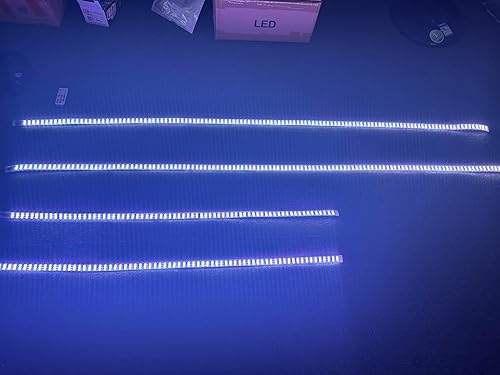 Miniatura 6 de Sando Tech Dream Chasing - Tira LED de triple fila de colores, 2 piezas de 4 pies + 2 piezas de luz interior de 6.5 pies, 12 V 4 enchufes,