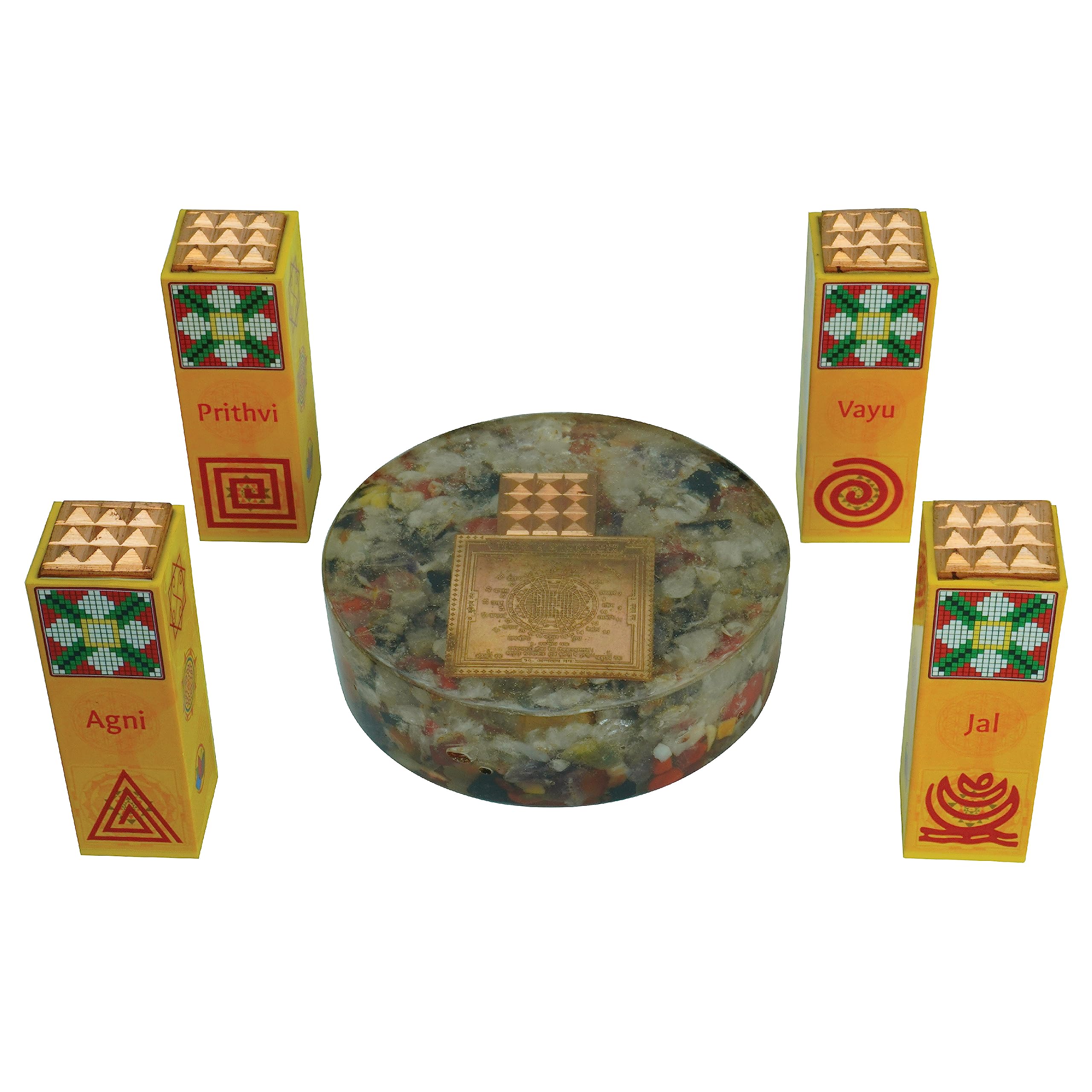 Energized Vastu Geo-Pathic Stress Neutralizer, Five Element Balancer kit