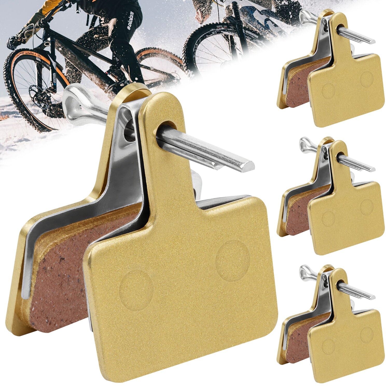 4 Paia Pastiglie Freno TEKTRO E10.11 In Resina Per Shimano MT200/M315 – 8 Pastiglie Per MTB