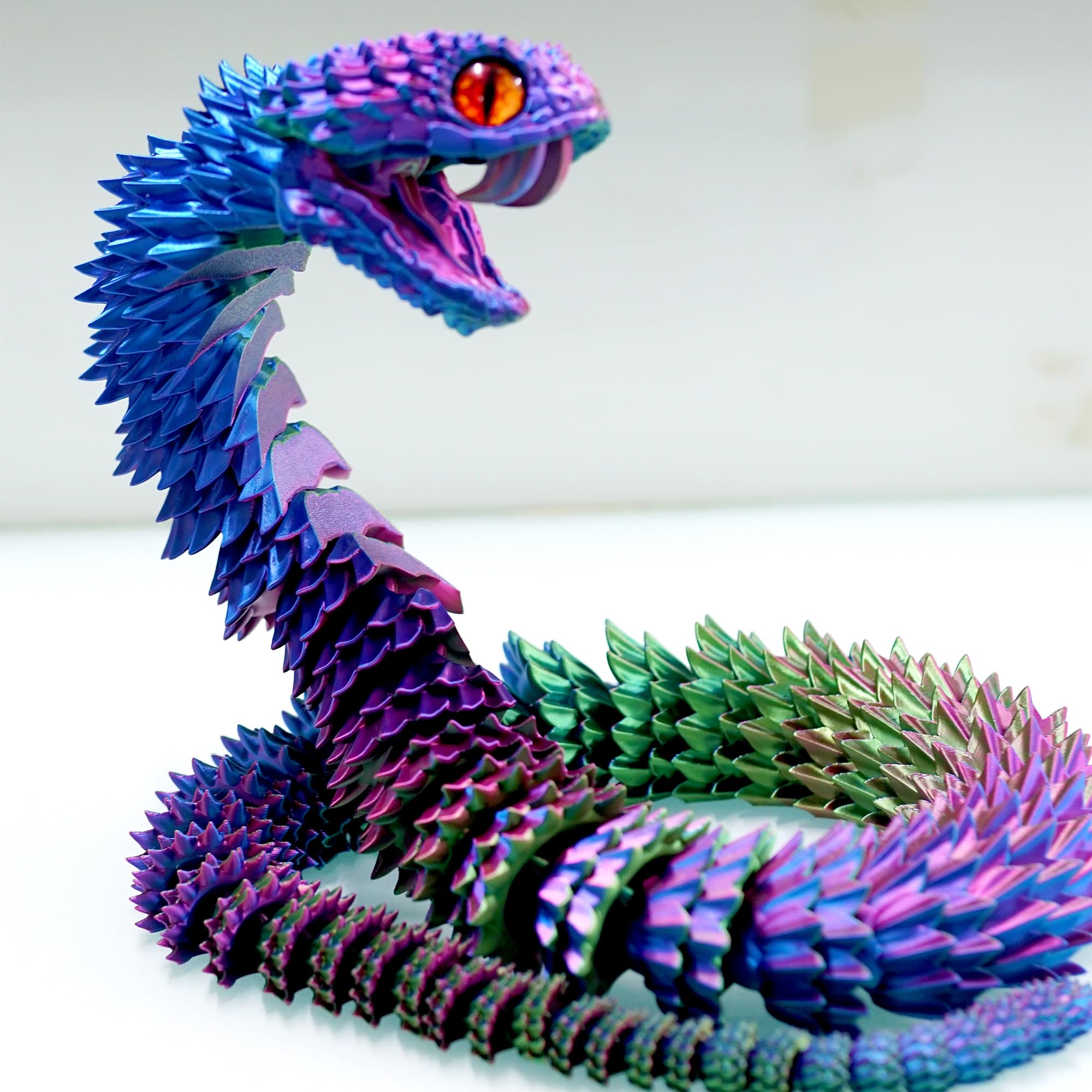 【即購入可能】theredthread S snake laceup to Amazon.com: 47.5inch Super Large 3D Printed Snake Models,Movable
