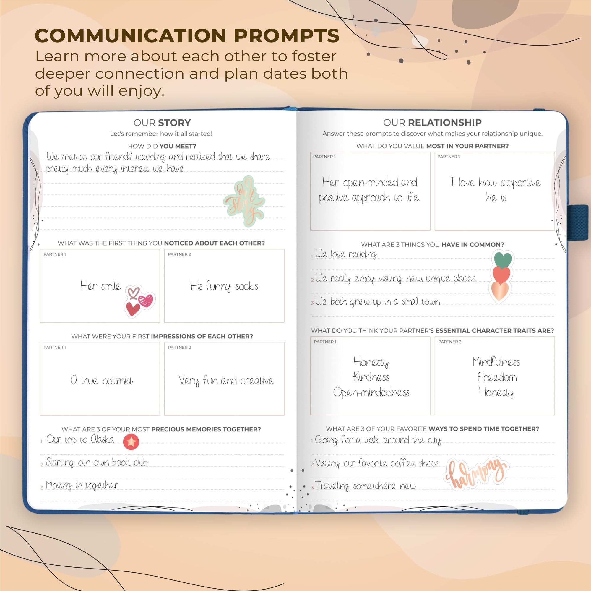 Clever Fox Couple’s Journal, Couples Date Night, Activity & Journaling Workbook - Image 3