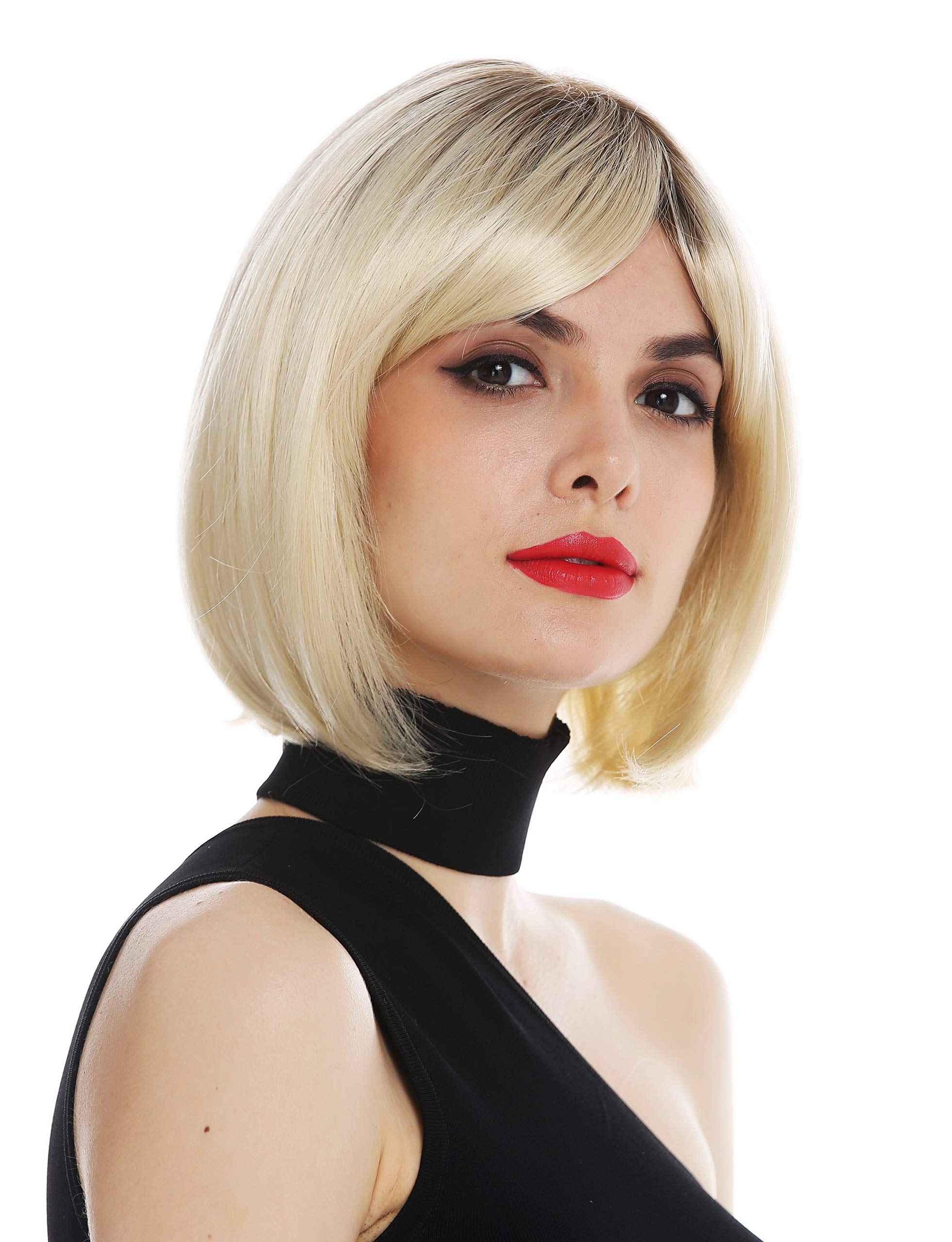 WIG ME UP - AVE-MT-YS613S8 wig women's wig monofilament bob short sleek ombre brown light blonde platinum - Image 2