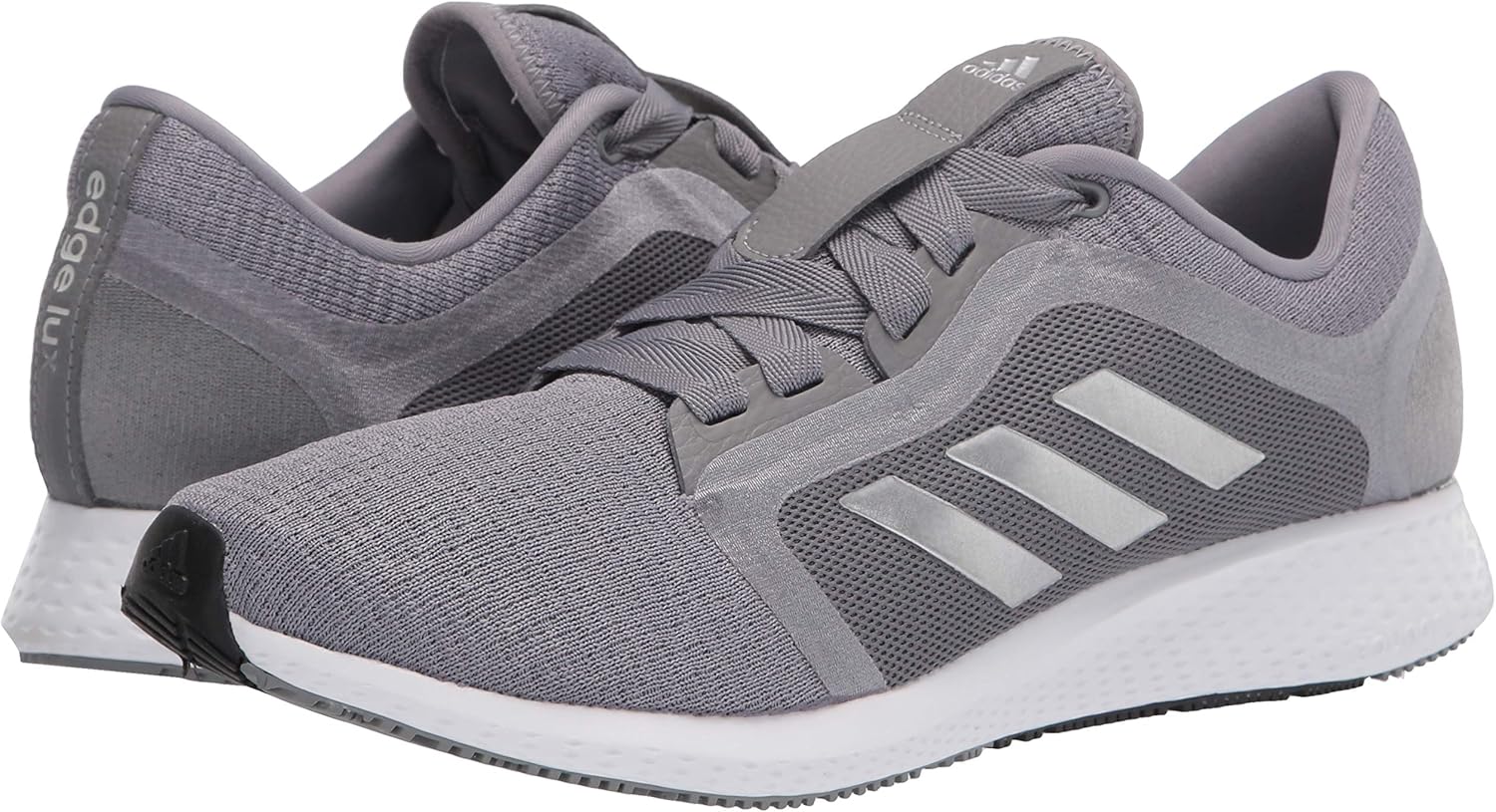 adidas womens Edge Lux 4 Running Shoe 6 Grey/Silver Metallic/White