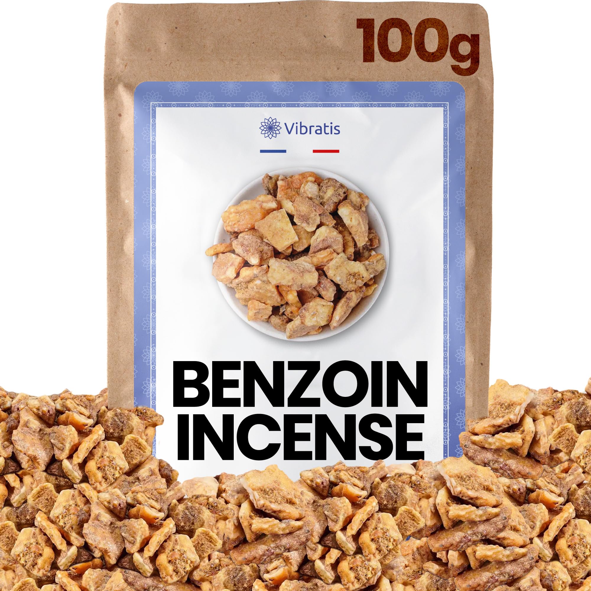 Vibratis Brown Natural Benzoin Incense 100G