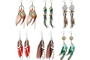 Charming Bohemian Feather Earrings: Elevate Your Style with Enchanting Elegance