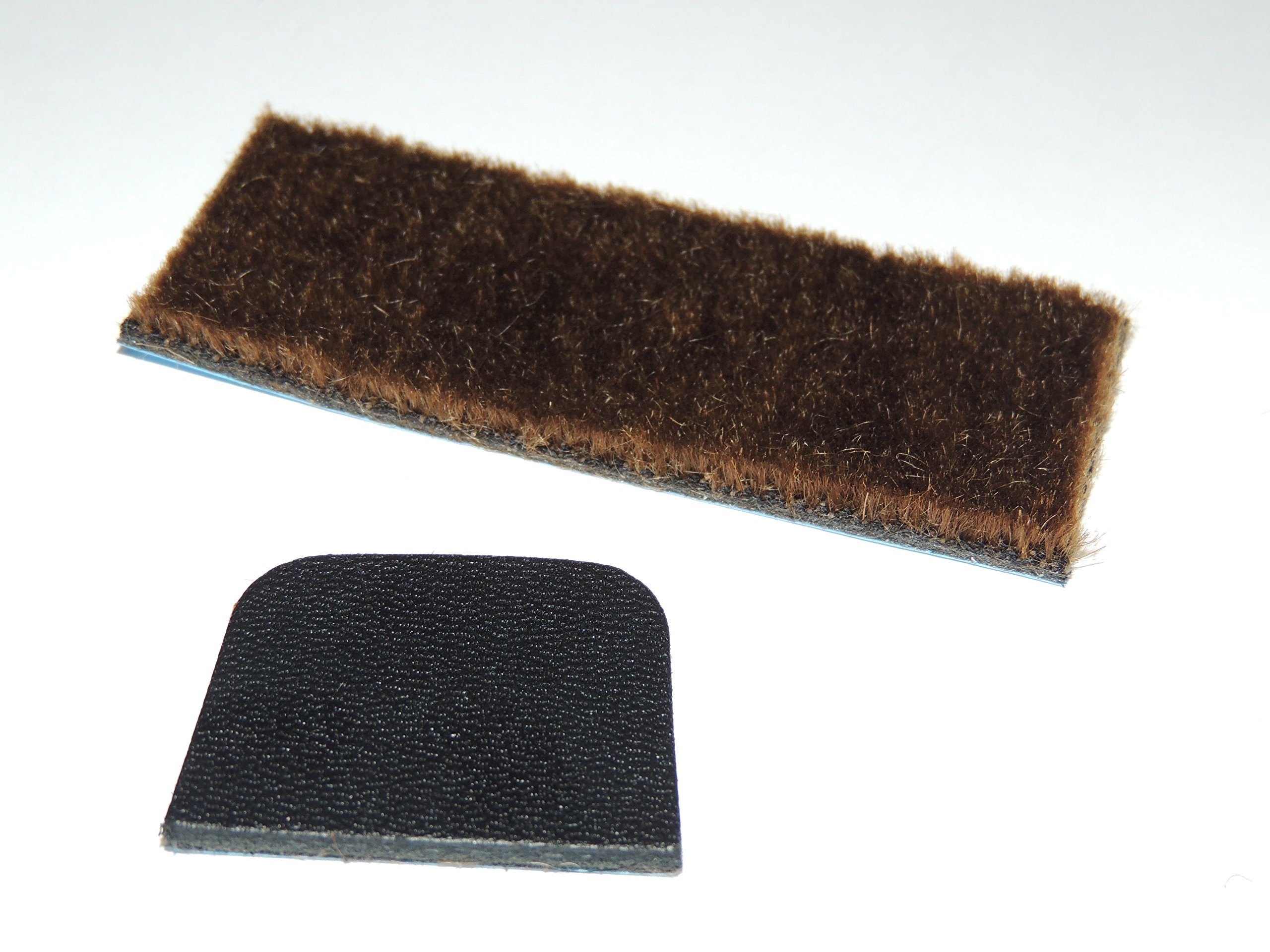 Super Hair 3 Pack Traditional Arrow Rest & Silent Plate Archery Adhesive Backed Recurve & Longbow Choices (Brown Hair)