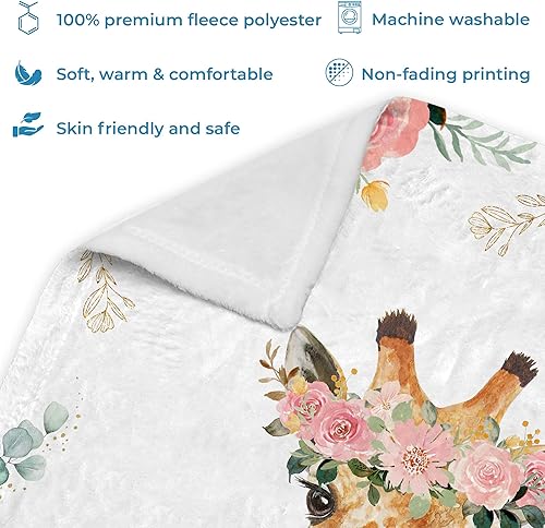 Vista 11 de Hyturtle Mantas de bebé personalizadas para niñas, mantas de bebé personalizadas para niñas, manta de bebé rosa floral, el mejor regalo para bebé
