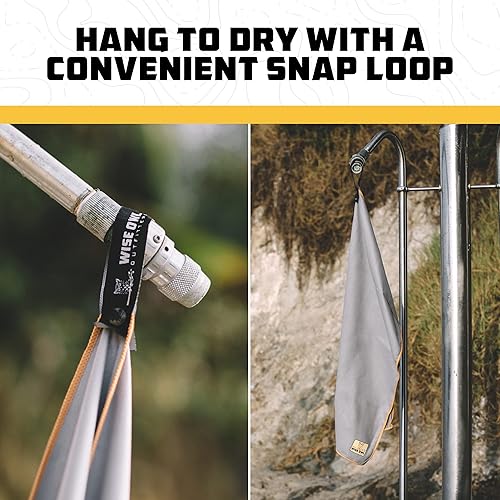 Miniatura 8 de Wise Owl Outfitters Microfiber Camping Towel - Quick Dry Towel for Travel, Backpacking, Hiking, Beach, Gym & Yoga - Compact, Fast Drying &