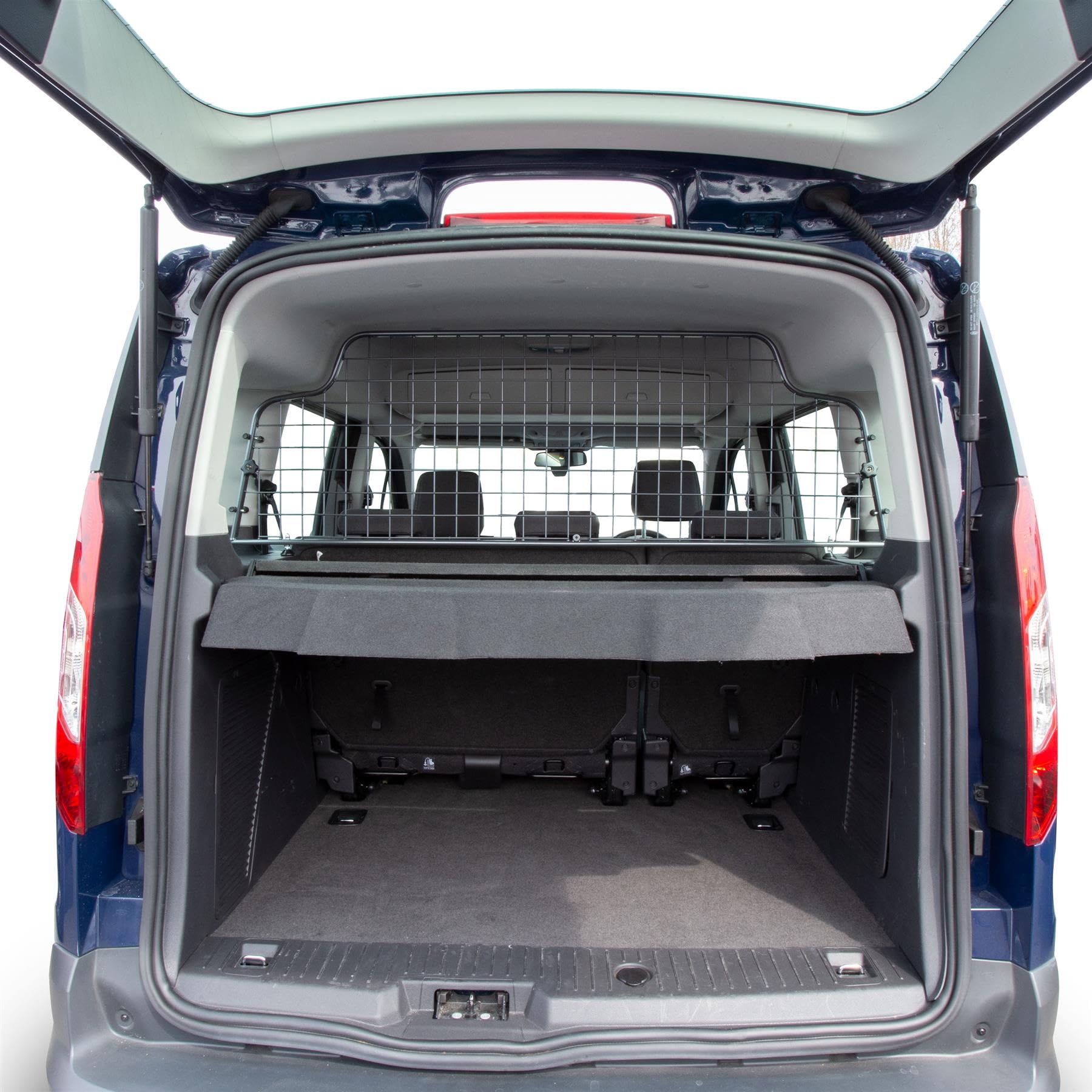 Travall Hundegitter für Ford Tourneo Connect 2013-2021, fahrzeugspezifisches Trenngitter für den Kofferraum aus Stahl, passgenau für sicheren Hundetransport