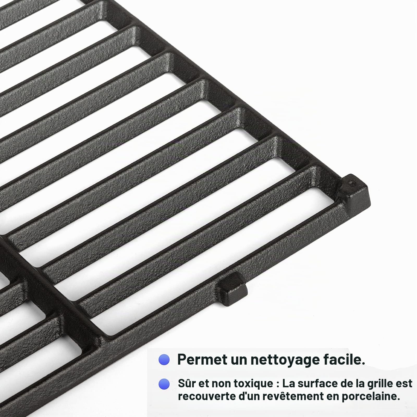 Grille de Cuisson pour Weber Spirit 300 Series 310 E310 320 S310 S320 (boutons de commande avant) pièces de rechange en fonte pour Genesis 1000-5000 Silver Gold