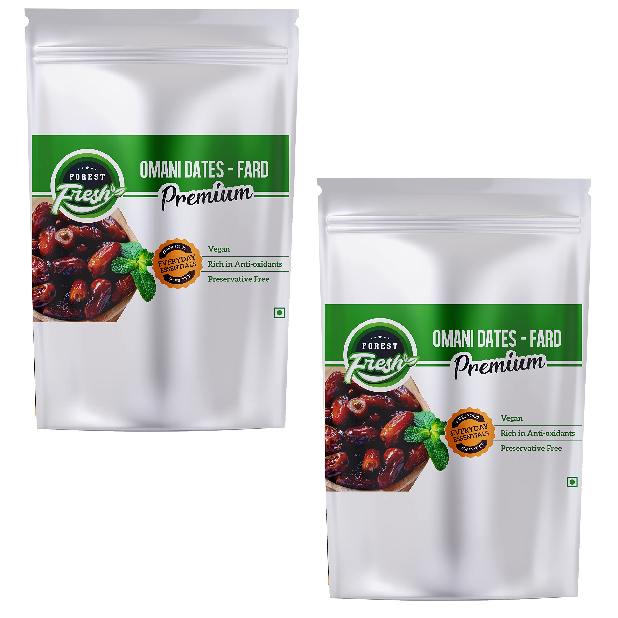 Forest Fresh Premium Omani Dates (Khajoor) - Fard - 1.8 Kg - (900gm x 2) - Super Value Pack - Dry Fruits & Nuts (B09WTVRX2G) Amazon Price History, Amazon Price Tracker