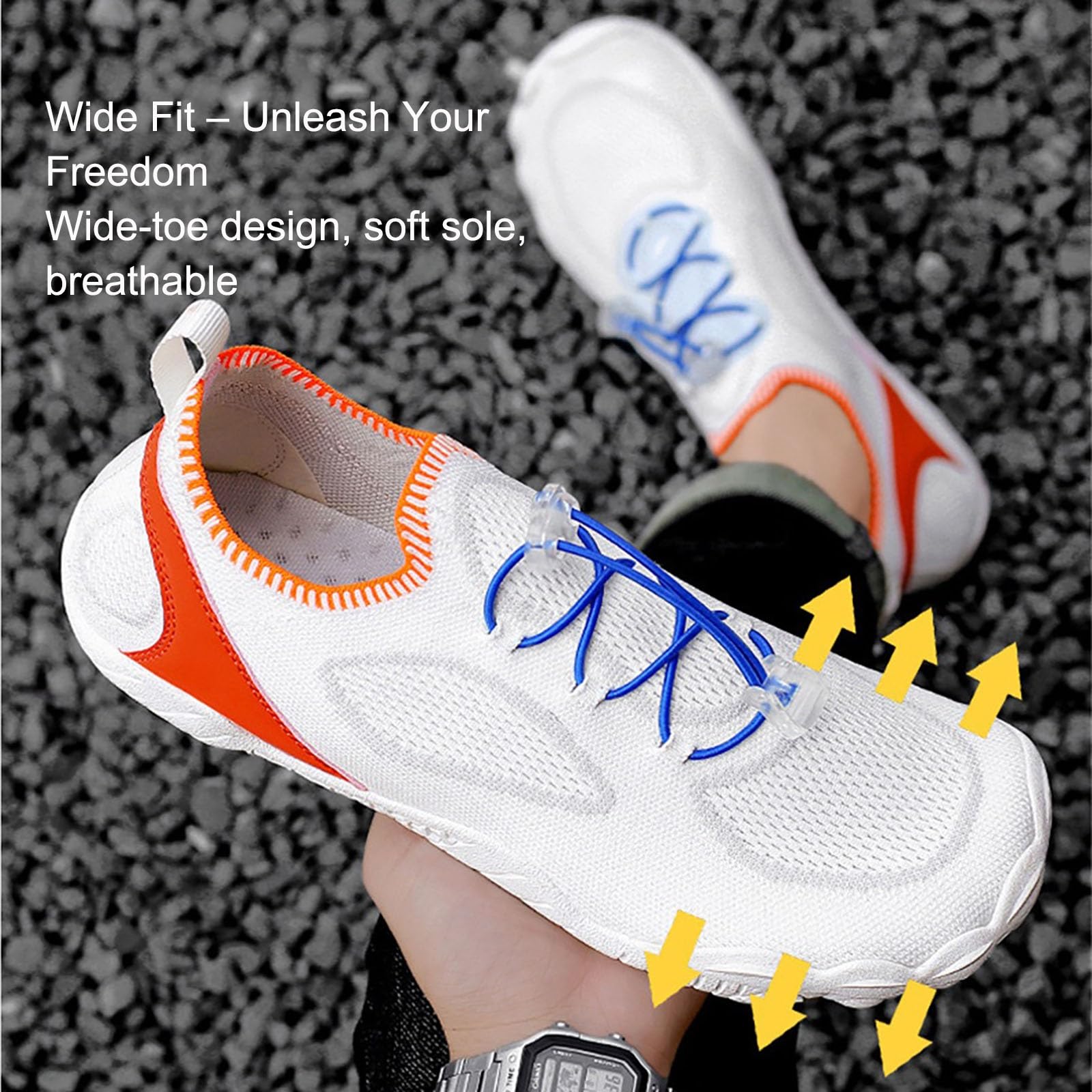 Scarpe Da Scoglio Regolabili Unisex Barefoot Shoes Antiscivolo | Traspiranti Escursionismo Scarpe Barefoot Pieghevoli Asciugatura Rapida Per Sport Acquatici