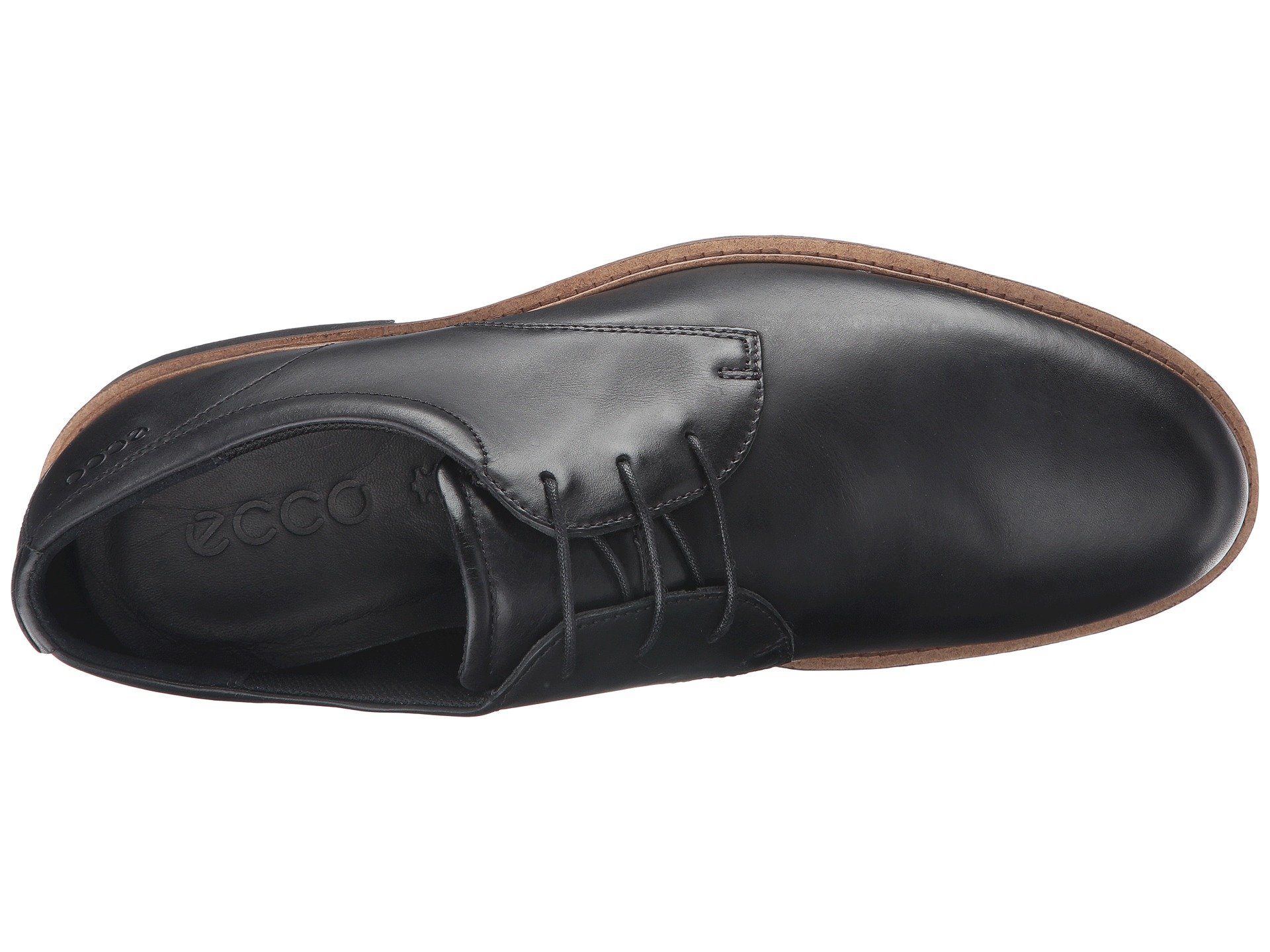 ecco findlay plain toe tie shoe