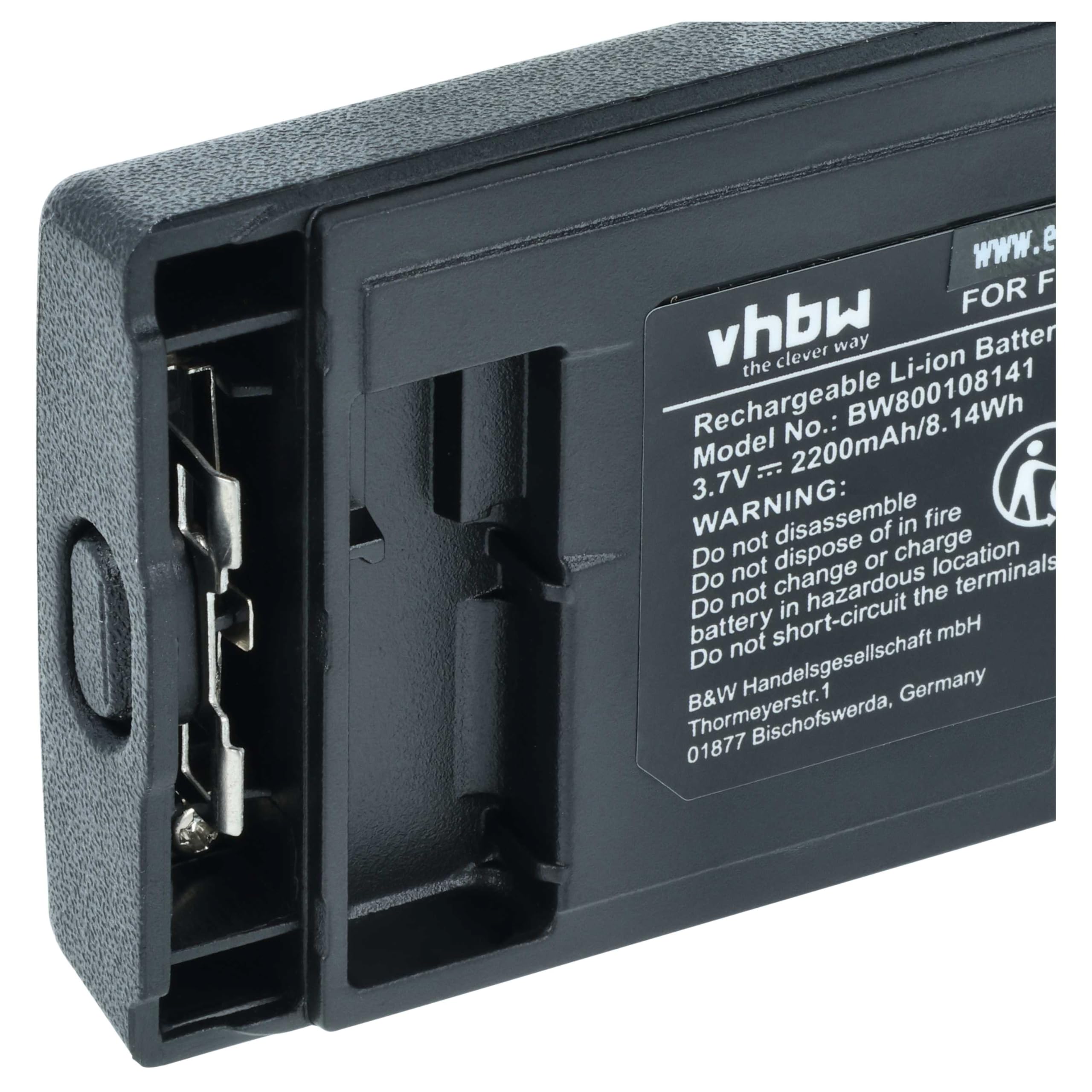 vhbw 10x batería Compatible con Motorola MTP850S, MTP800, CEP400, PTX850, MTP850 Zeon Radio (2200 mAh, 3,7 V, Li-Ion)