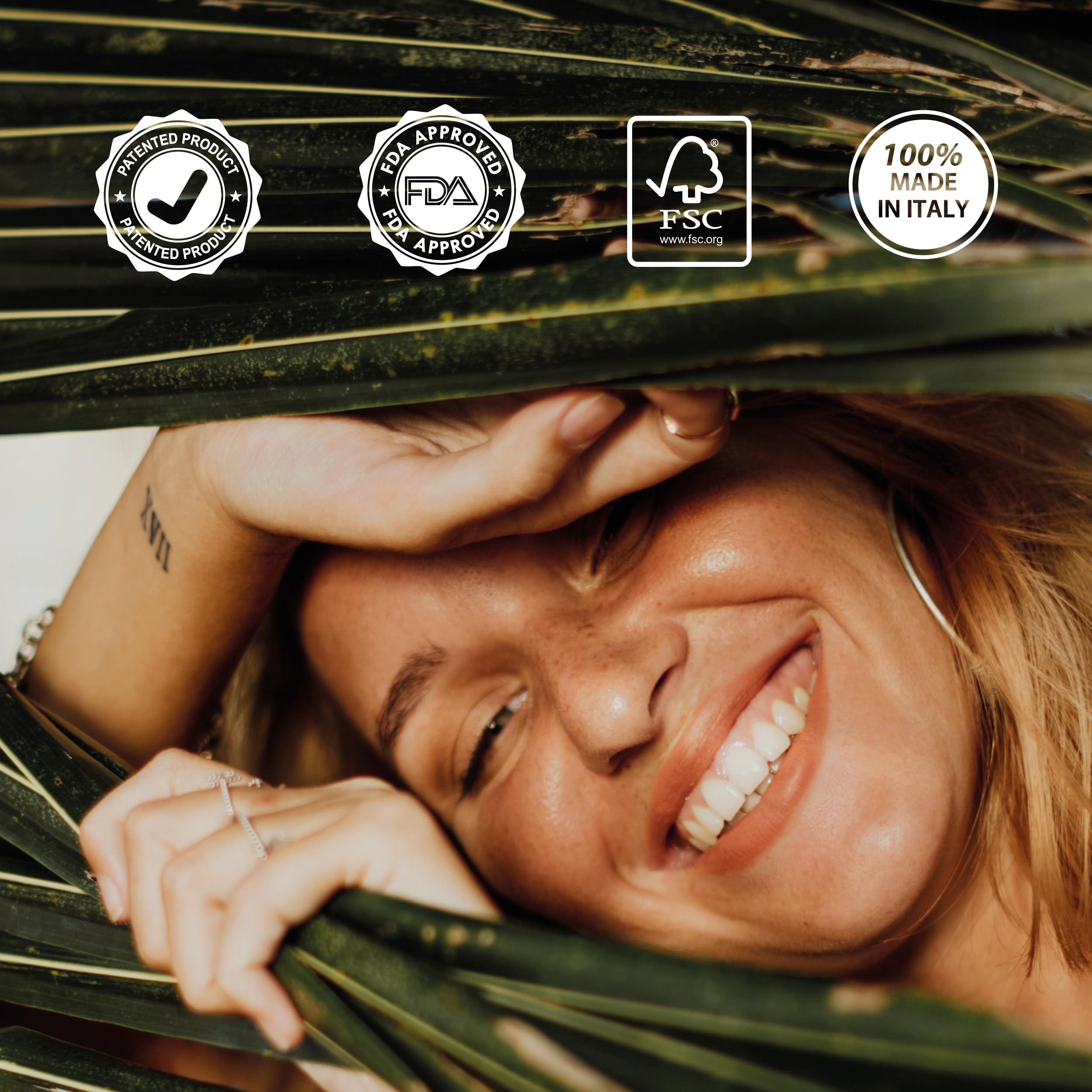 ONWOOD Cepillo de madera para el cabello con loción de proteínas de trigo para masaje de cuero cabelludo – Fortalece el cabello y contrasta la caída – Cepillo grande fabricado en Italia