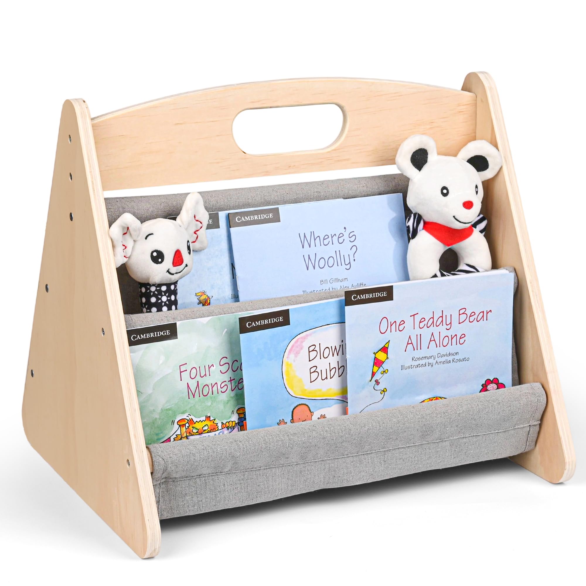 Amazon.com: AZSKY Front Facing Toddler Bookshelf for Kids, Double