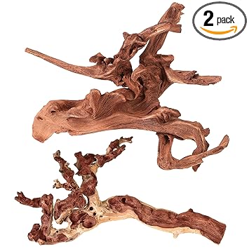 majoywoo Natural Large Driftwood for Aquarium Decor Reptile Decor, Assorted Driftwood Branch 9-14