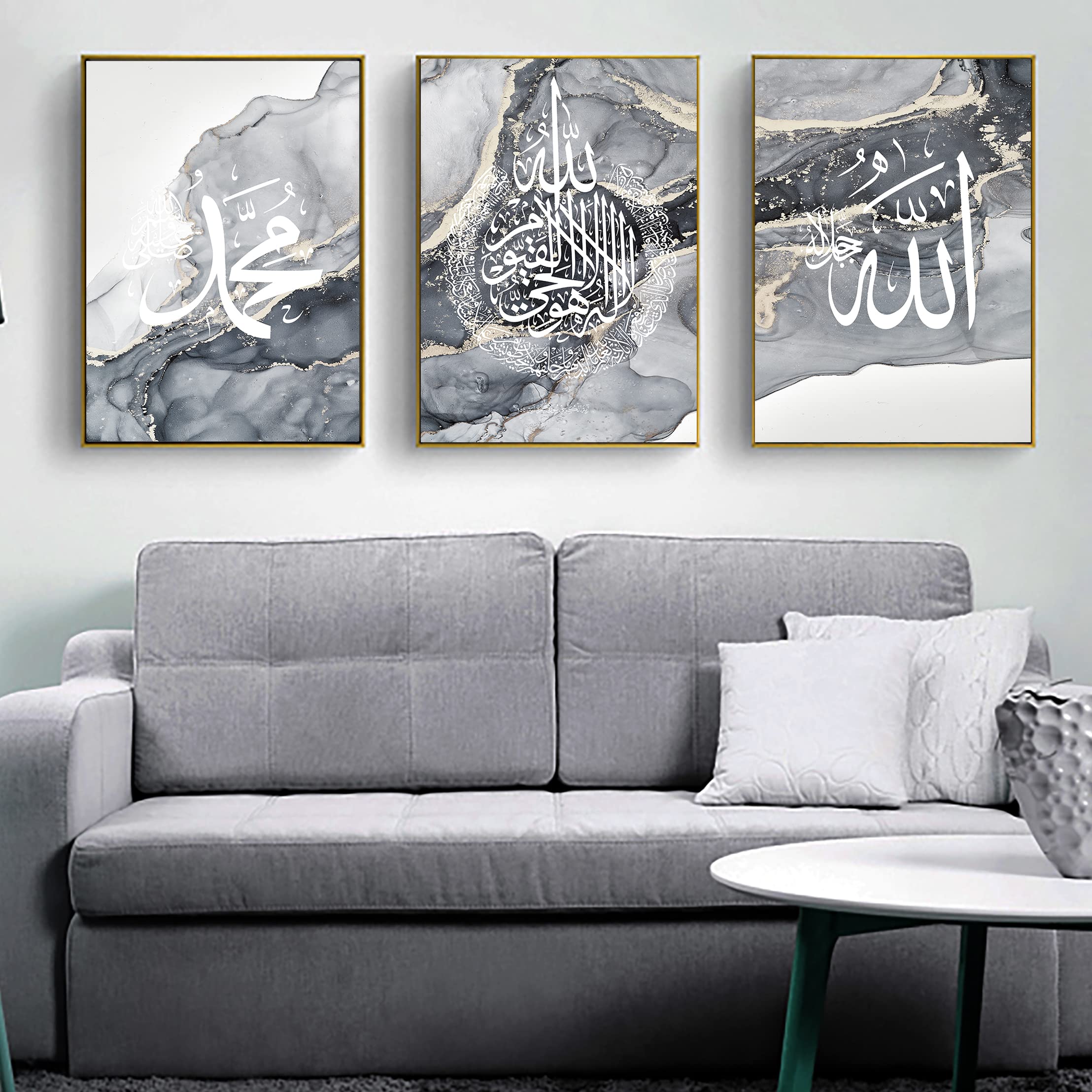 Islamitische Kalligrafie MA Sha Allah - Het Is Een Gebed Dat Uit De Koran Kwam Moderne Schilderijen Verticaal 1016296066 130 90 Vertical