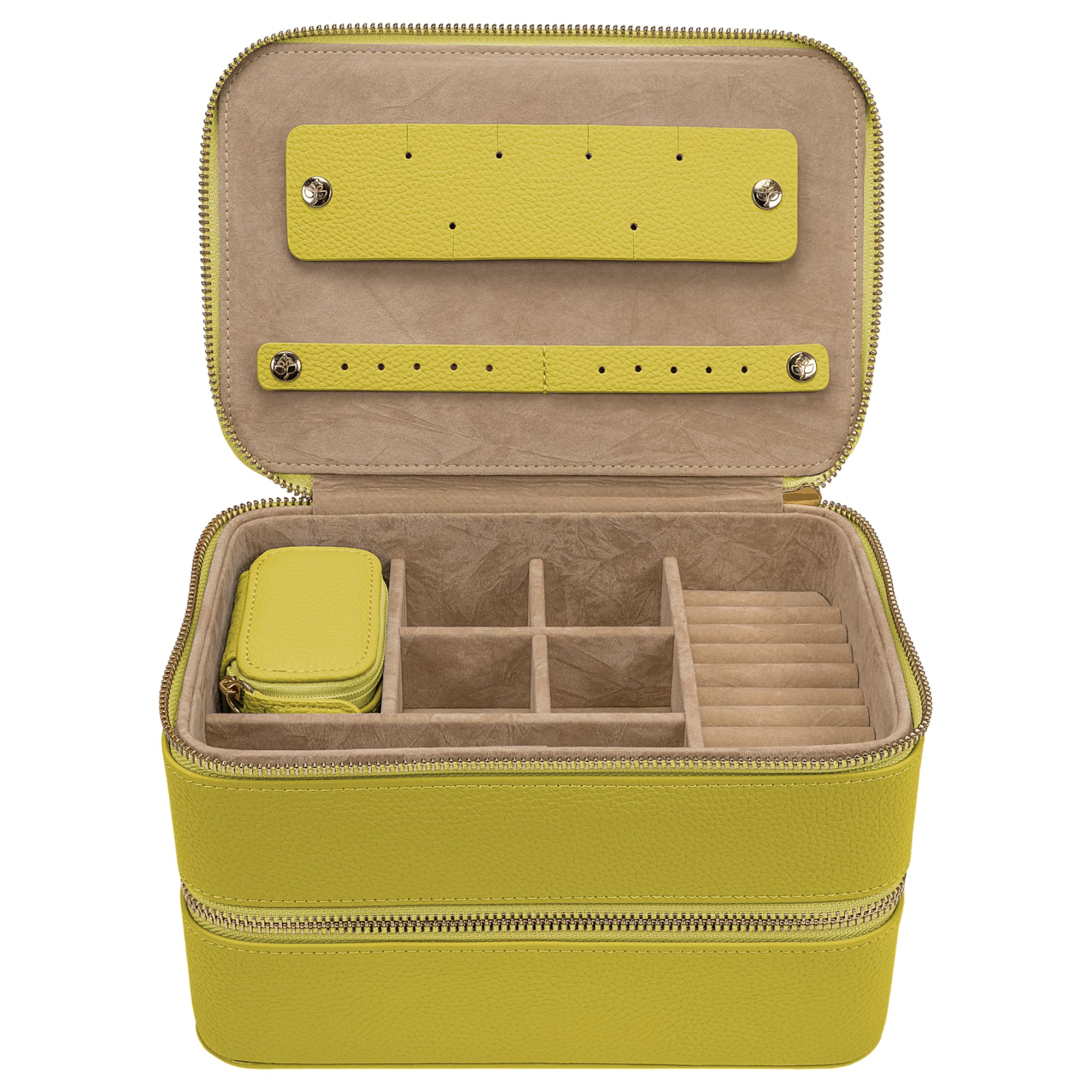 Windrose Szkatułka na biżuterię Aurora Jewelry Case Lime jasnożółta