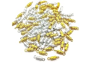 100Pcs Jewelry Making Clasps Barrel Screw Clasps