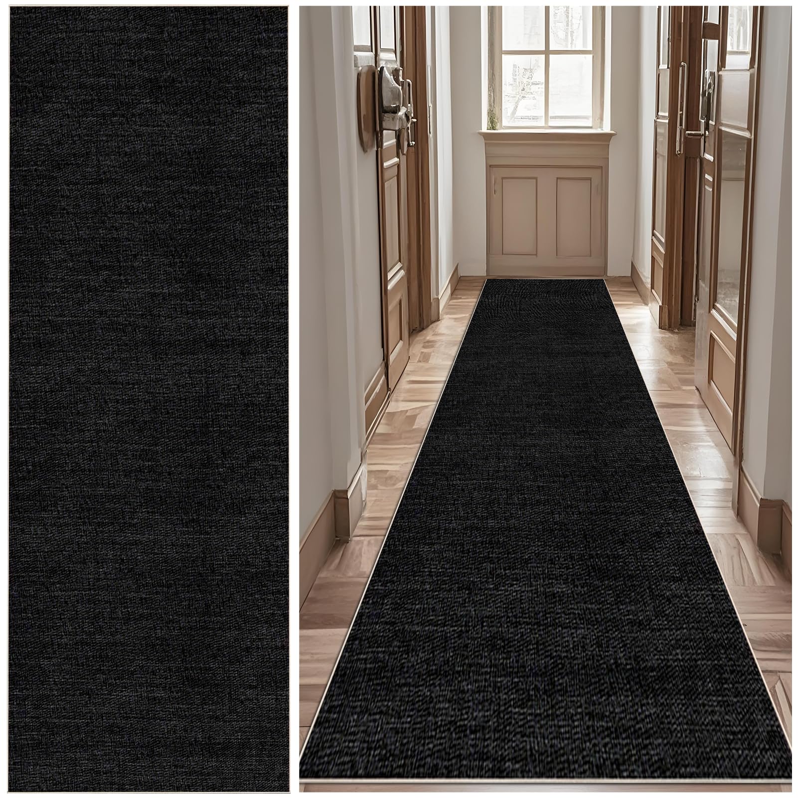 ZGHGEUO Extra Long Kitchen Rug 120 x 450 cm Carpet Runners for Hallways Non-slip Runner Rug Washable Hallway Carpet Runners for Hallways Kitchen Laundry Entryway