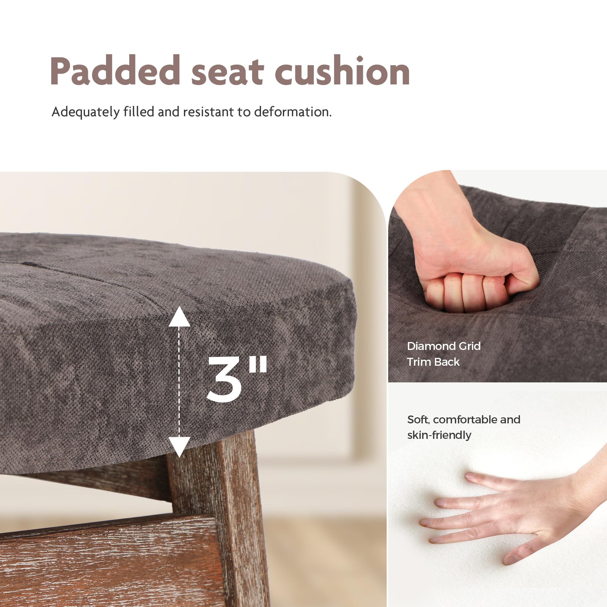 Amazon｜ALPHA HOME バースツール 無垢材 サドル キッチンスツール