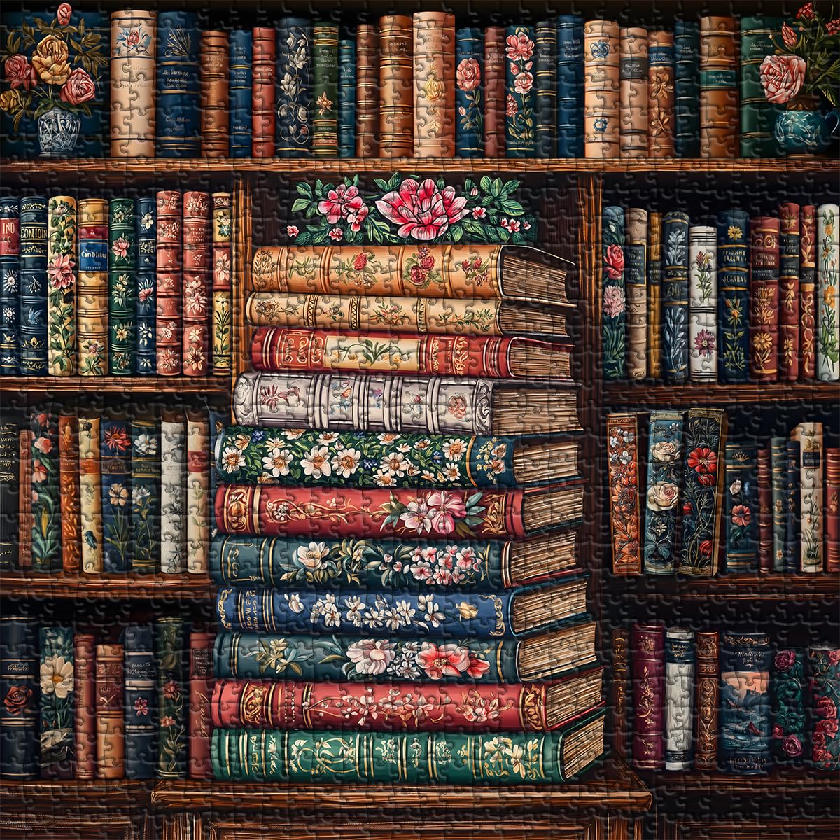 Amazon.com: Vintage Bookshelf Puzzles for Adults 1000 Pieces