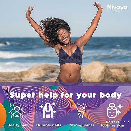 Miniatura 5 de Nivaya, Suplementos de colágeno para mujeres, magnesio, vitamina C, ácido hialurónico, apto para dieta cetogénica, cabello, piel, uñas, apoyo