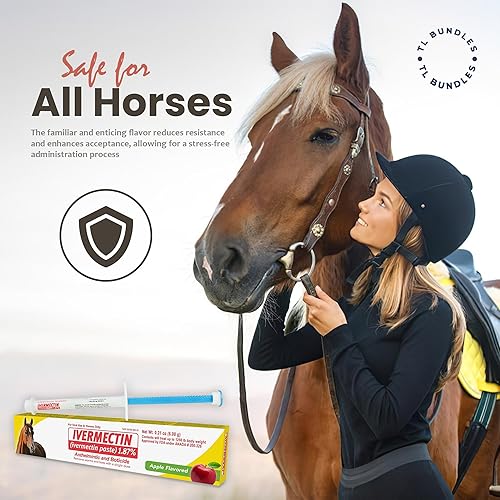 Miniatura 2 de Pasta de ivermectina - Wormer de caballo de 0.21 oz (paquete de 3) + paquetes de calcomanías TL incluidas