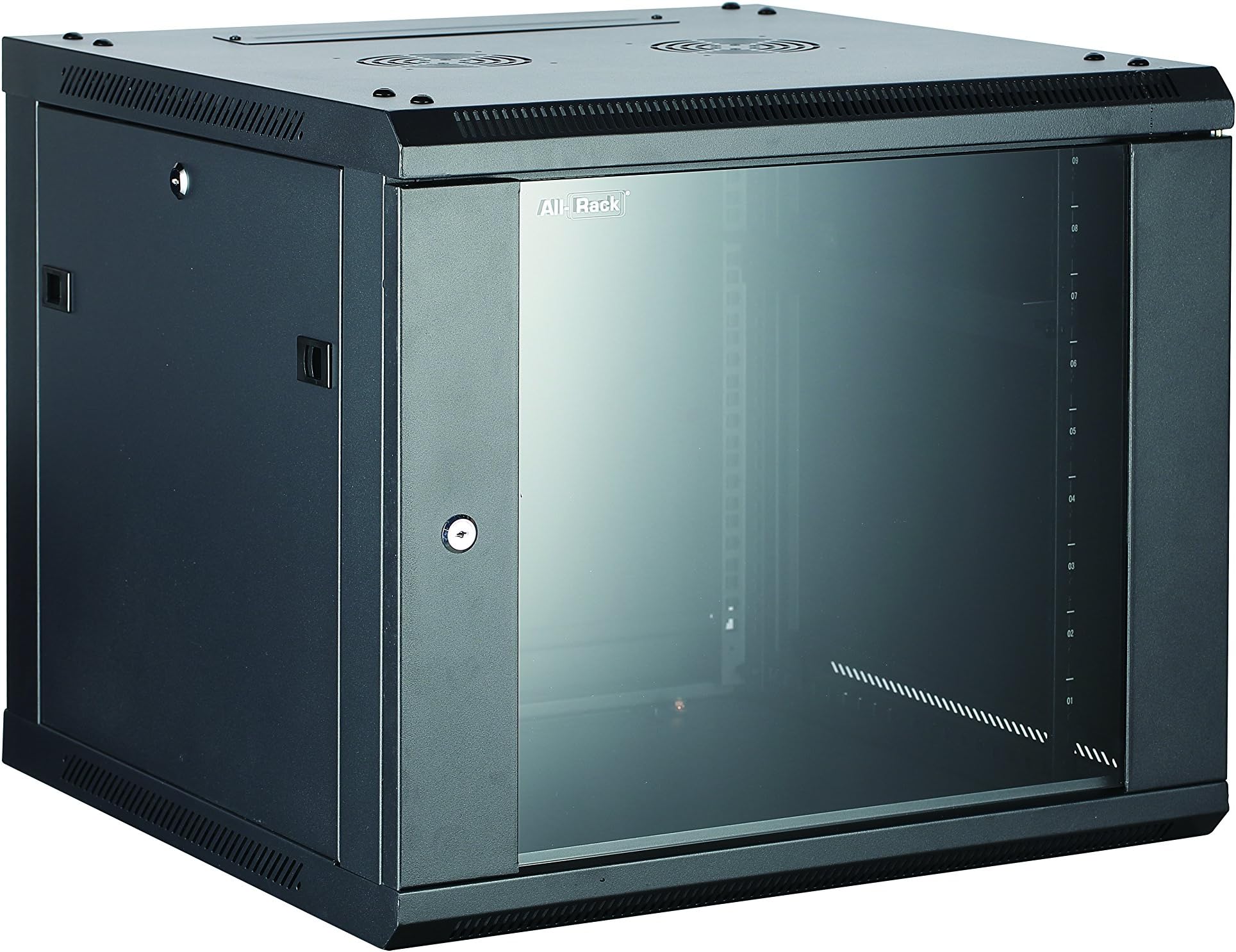 ALLRACK 21U BLACK 600mm Deep 19” Wall Cabinet