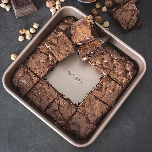 Miniatura 3 de Molde antiadherente para hornear de 9 x 9 pulgadas, libre de PFOA y BPA, no tóxico, de 9 x 9 pulgadas, para pasteles y brownies, las mejores