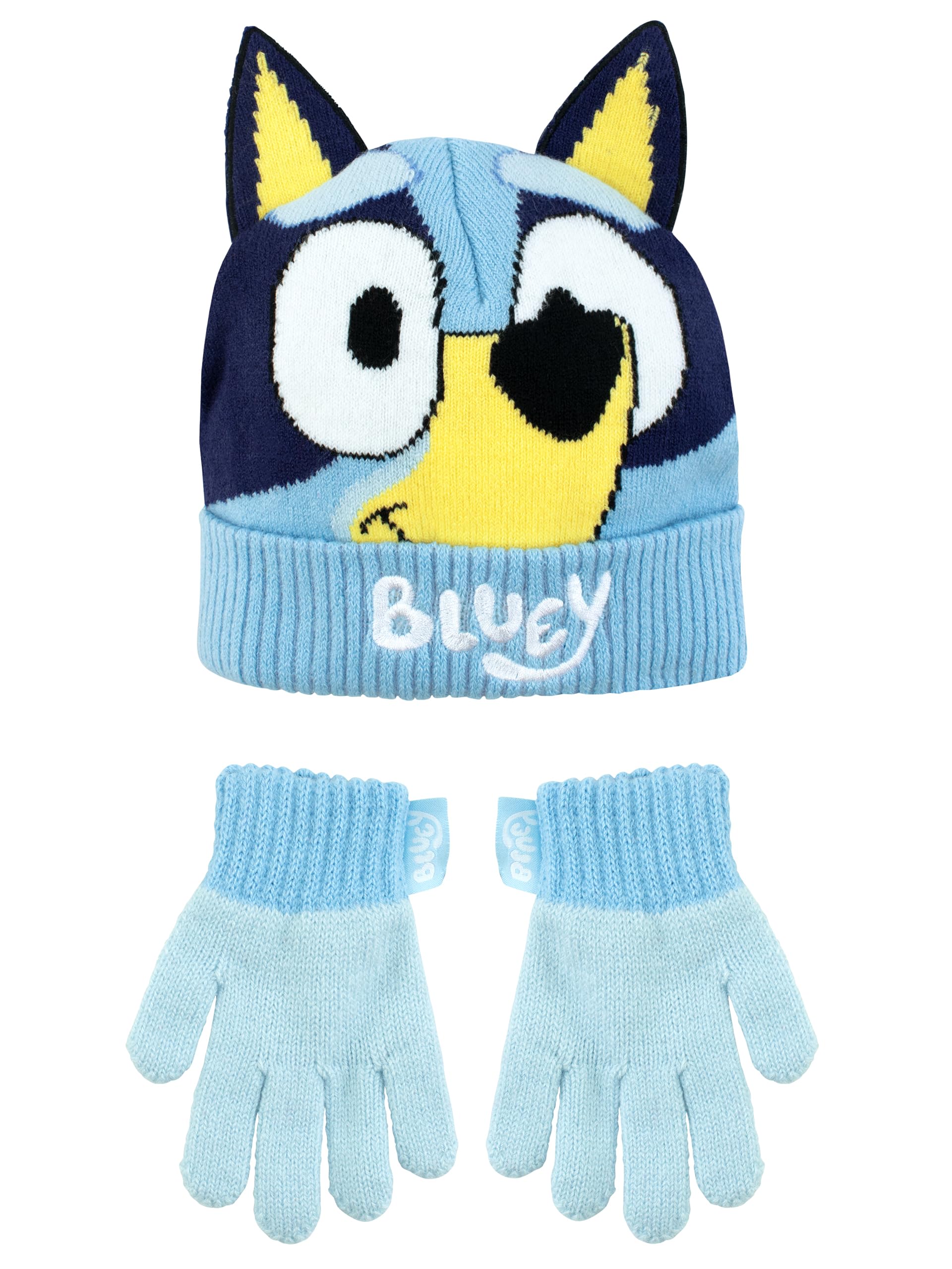 Bluey Kids Hat And Gloves | Girls And Boys Winter Hat And Gloves