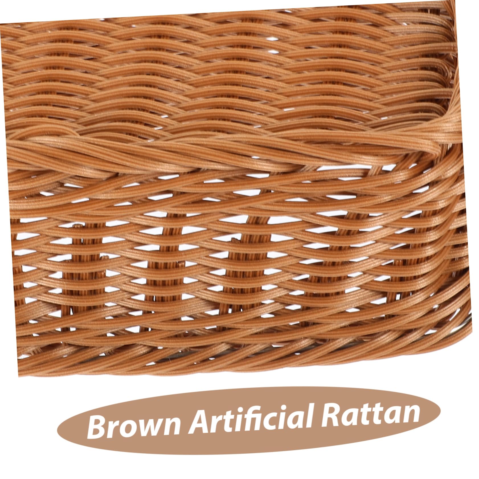 COLLBATH Cesta De Frutas De 5 Piezas Cesta De Ratán Cesta Para Frutas Y Verduras Cestas De Mimbre Para Pan Bandeja Para Guardar Utensilios Para Mesas De Restaurante Cesta Para Guardar