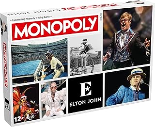 Comprar Winning Moves Elton John Monopoly - Juego de mesa familiar perfecto para 2 a 6 jugadores y es un gran regalo para los fans de 12 años en adelante