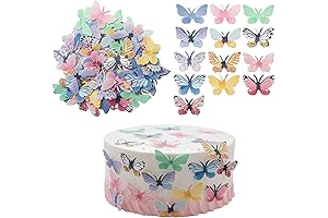 Gyufise Edible Butterfly Cupcake Toppers