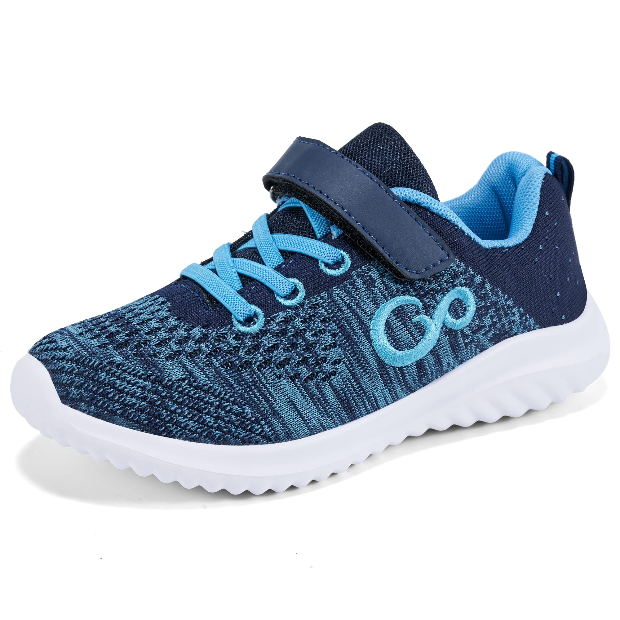 AomigoctAomigoct Toddler Shoes Boys Girls Sneakers with Strap Non Slip Girls Tennis Shoes Breathable Athletic Sneakers for Boys Comfortable Lightweight Walking Shoes