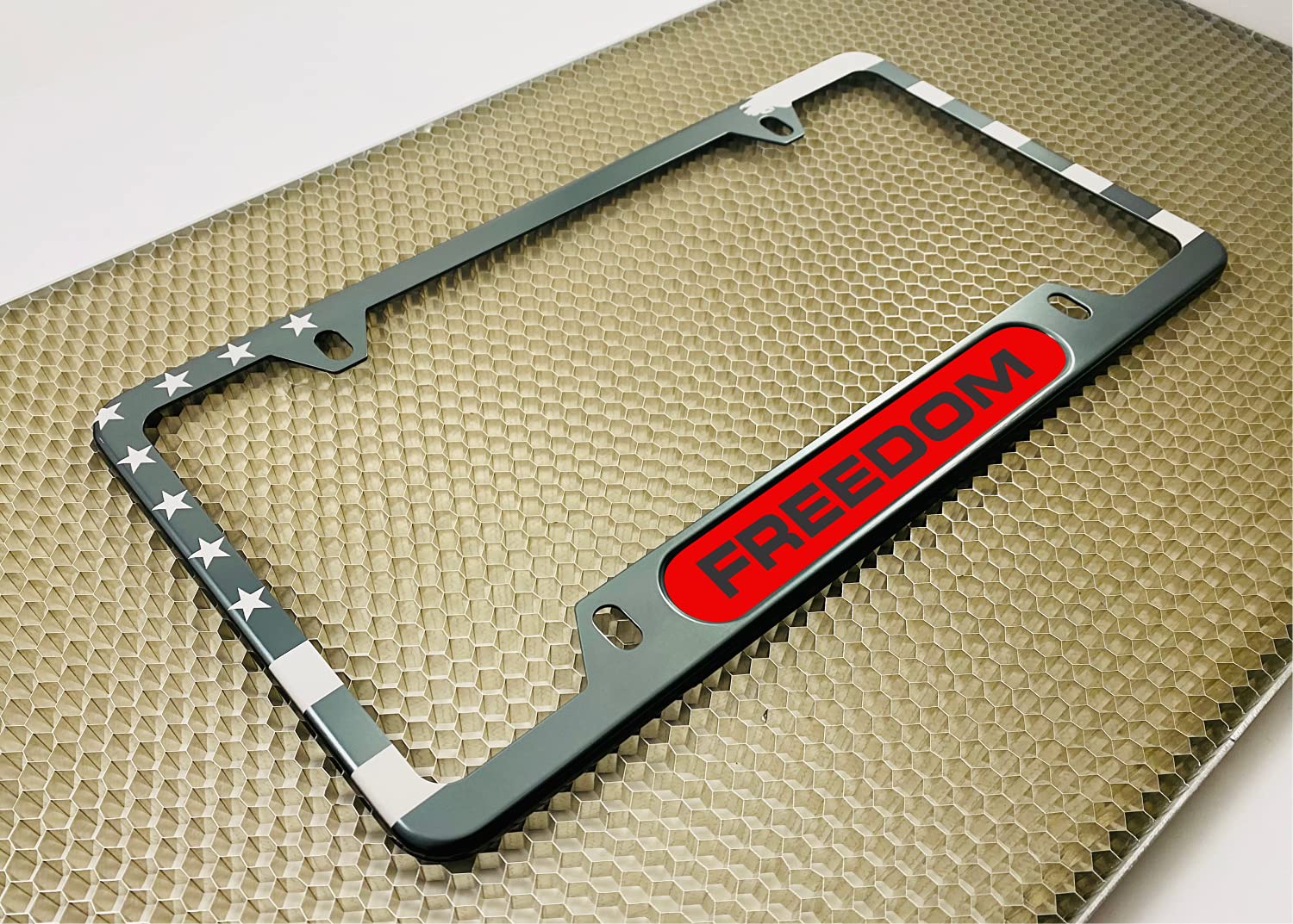 USA Patriotic | American Flag Custom Personalized Anodized Aluminum Thin Top | - Picture 88 of 133