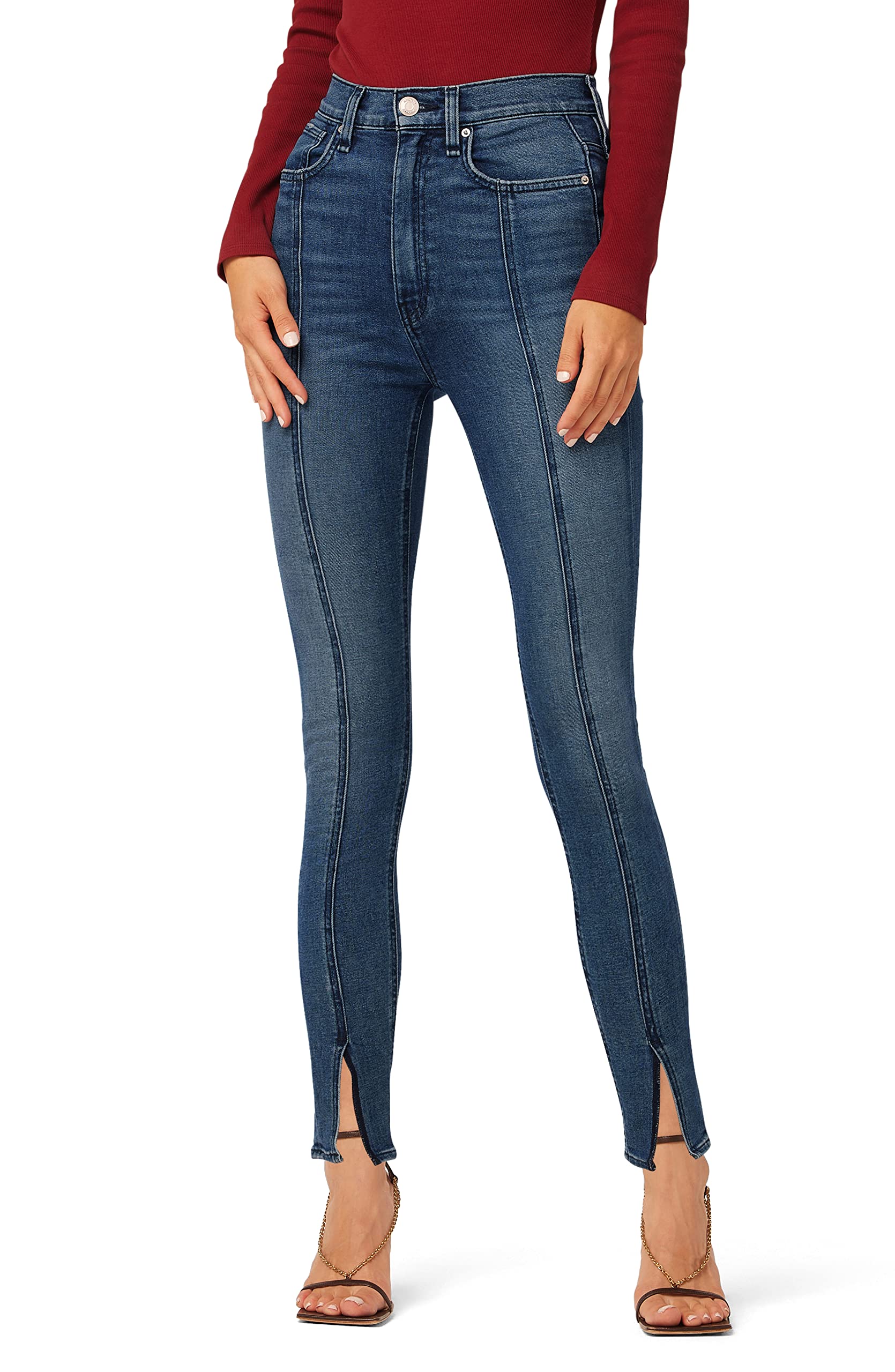 HUDSON Women's Centerfold Extreme High Rise, Super Skinny Jean