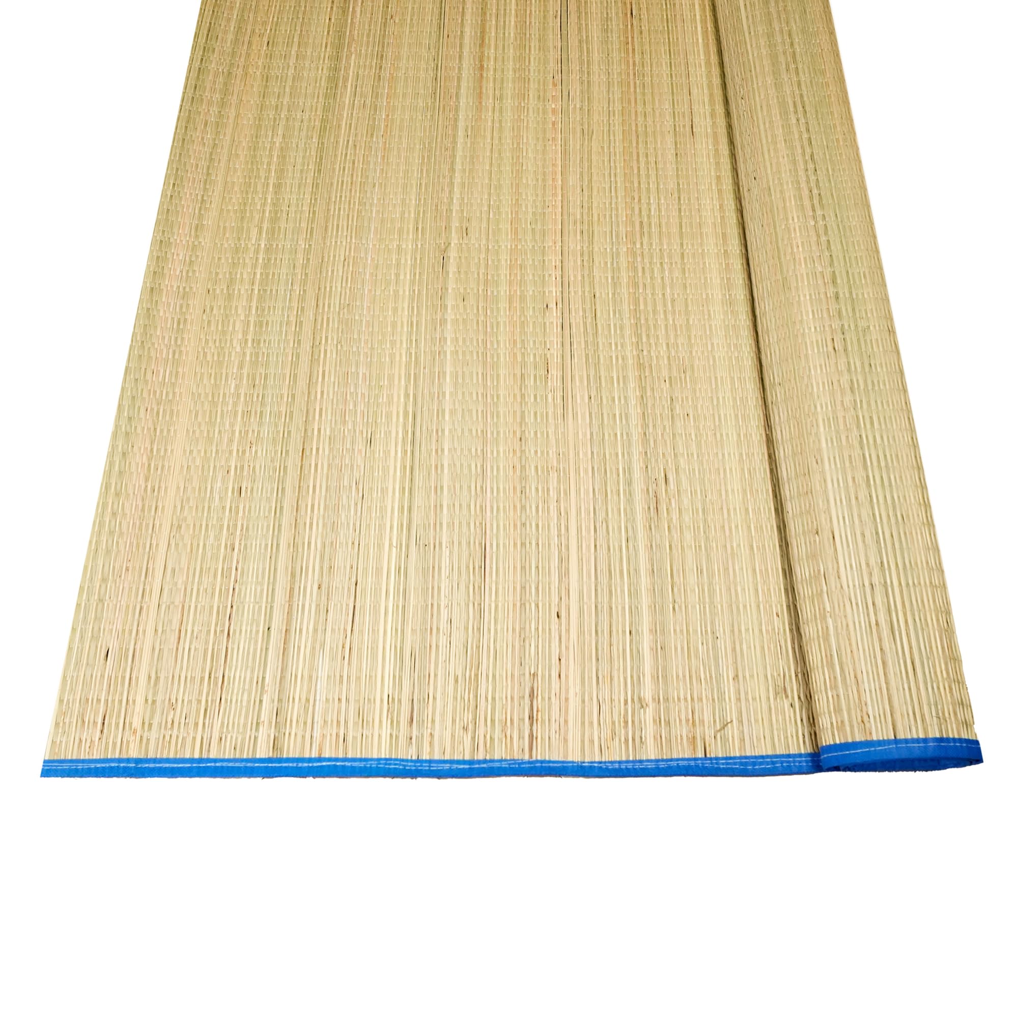 MAMAJI TECH SOLUTION Madurkathi Chatai for Sleeping (66x42 Inch) | 100% Natural & Handmade Korai Grass Mat | Foldable Floor Mat for Yoga, Meditation & Back Pain Relief | Eco-Friendly (Blue)-image-3