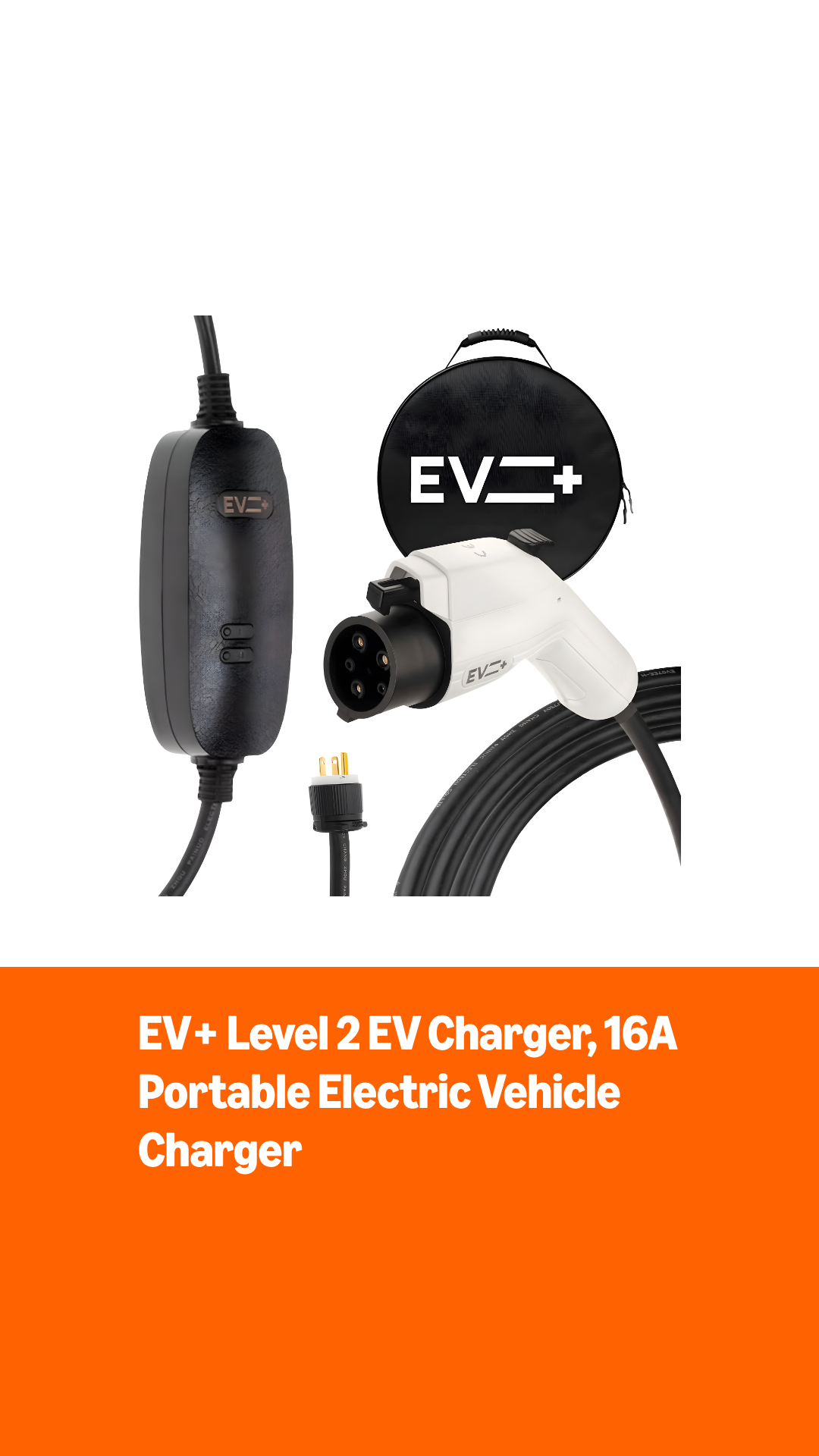 Amazon.com: 16A Level 2/Level 1 EV Portable Charger – J1772, 240V