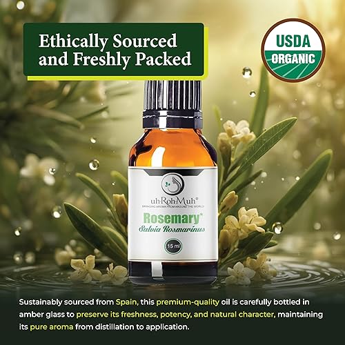 Vista 29 de Aceite esencial de cinol certificado de romero orgánico España - (1oz)