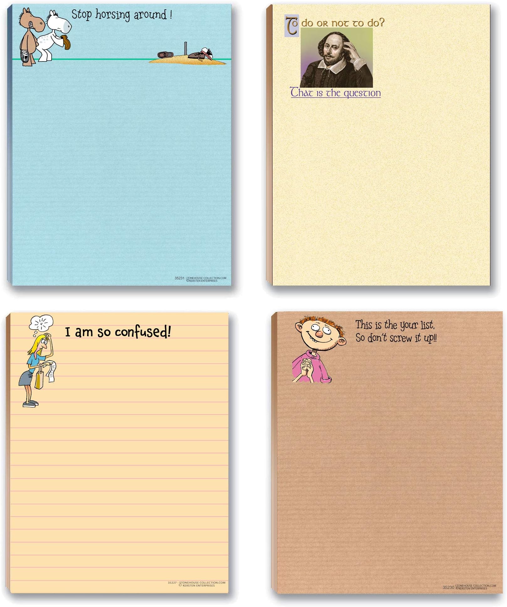 4 Pack Notepads Memo Lined To Do Tasks with Cute Fruit