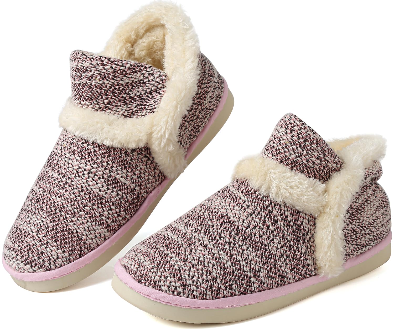 Lvptsh Pantofole da Casa Donna Uomo Invernali Ciabatte Peluche Comode Antiscivolo Stivaletto da Casa Morbido Scarpe Casa Calde Interne Esterno