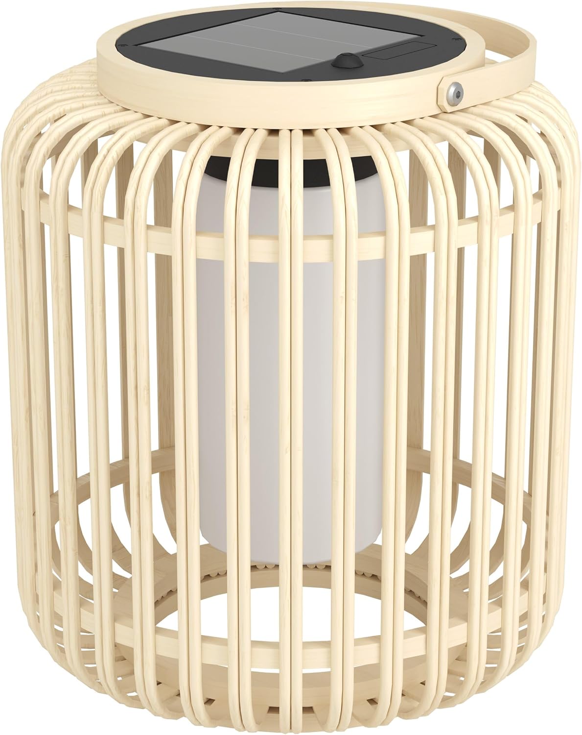 Eglo Marliano LED Table Lamp Outdoor Solar Powered Garden Patio Rattan Decoration Balcony Boho Lantern Wicker IP44