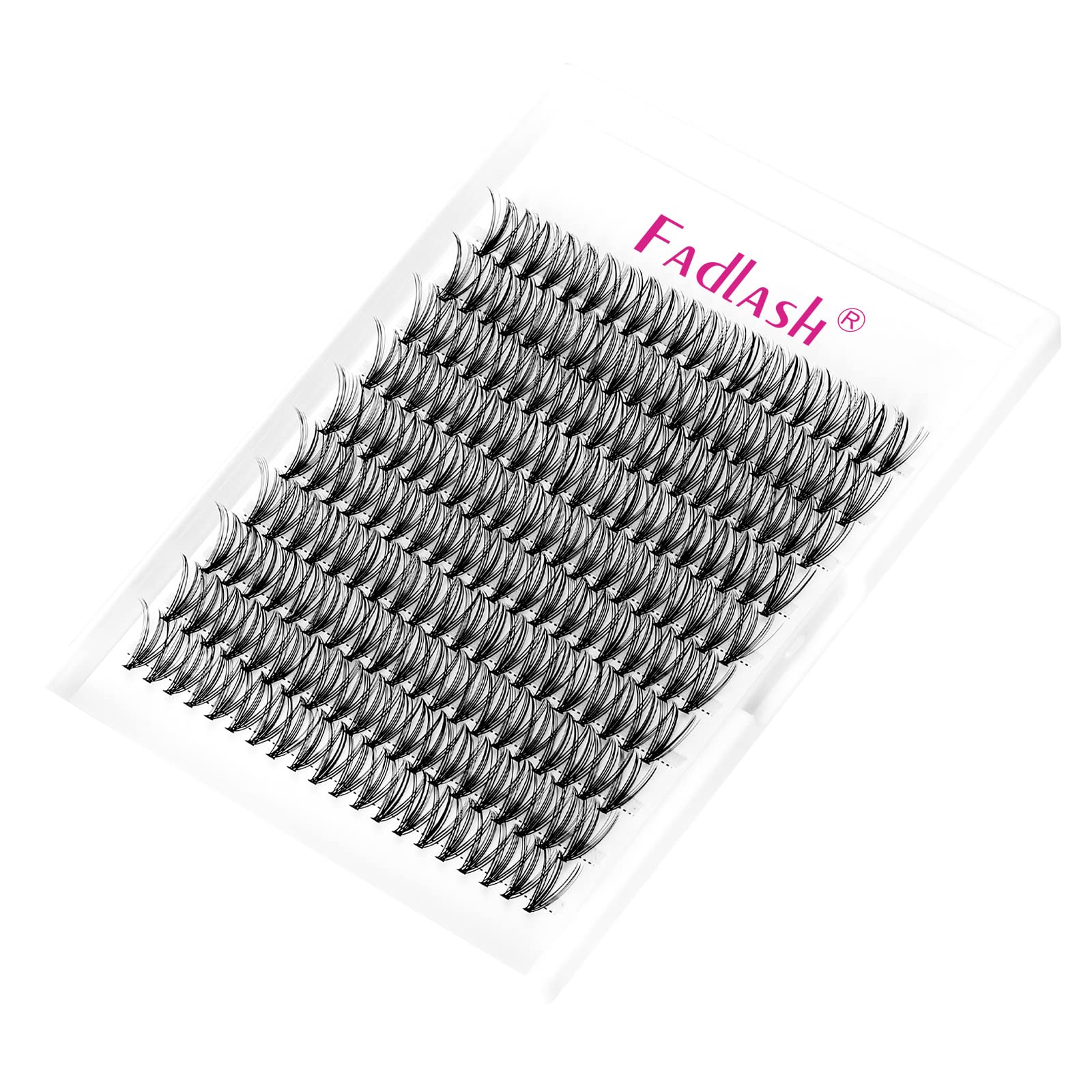 FADLASH Estensione Ciglia Cluster Volume Russo 20D 0.07 D Curl 8-16mm Mixed Individuali Artificiali a Ciuffetto Extension per ciglia, Vegano