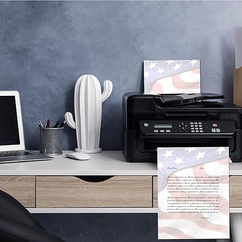 Miniatura 4 de Grand Old Flag - Papel para impresora láser y inyección de tinta con membrete, paquete de 100 unidades