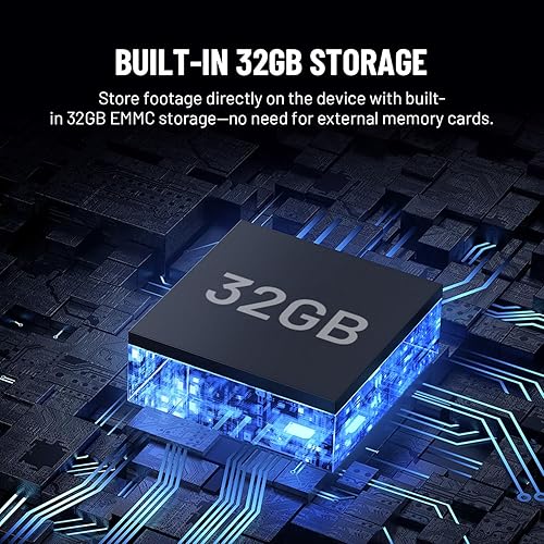 Miniatura 5 de Havion Cámara de timbre de video con cable D2 - por NIU Inno., incluye timbre, cámaras duales, 5MP 3K QHD, pantalla de 2 pulgadas, eMMC de 32 GB,